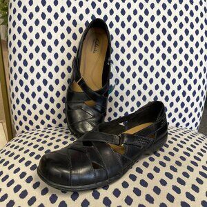 Clarks Bendables Black Shoes Size 10
